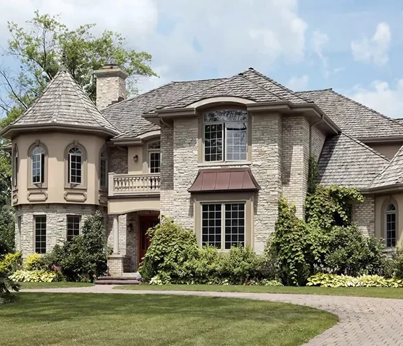 Luxury custom home built with a focus on energy efficiency and environmental responsibility.